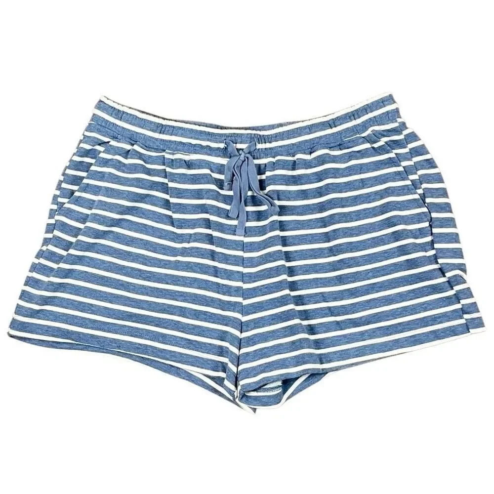Banana Republic Blue White Striped Shorts Large